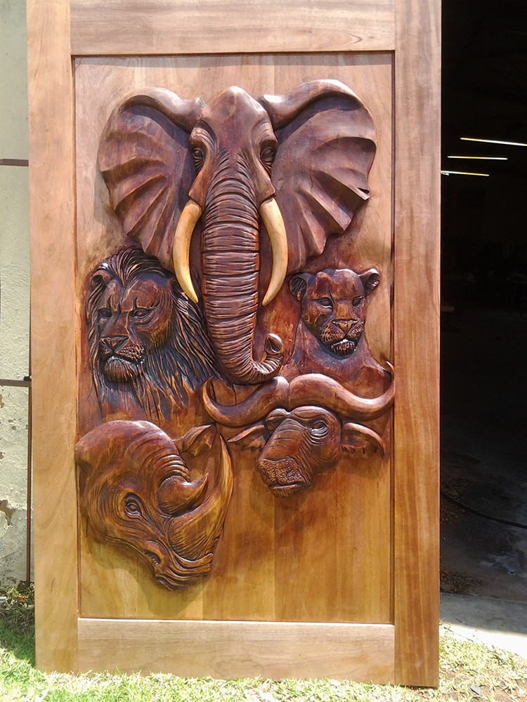 Wildlife Doors Africarve Hand Carved Doors & Signs