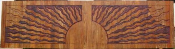 Gate Panel Carved Kiaat