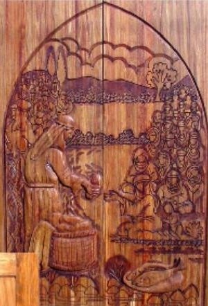 Africarve, Hand Carved Doors, Doors & Signs, Hand Carved, Solid Doors, Exotic Doors, South Coast Doors, Woodern Garage Doors, Wooden Signs, Hand Carved Designs, Copper, KIAAT, Grains, Maranti, Oak, RoseWood, Timber, Coastal Doors, Fit Any Size, Custom Doors, Internal Doors, Pivot Doors, Ethnic Doors, Special Projects, Church Furnishing, Religious Doors, Christian Doors, Hindu Doors, Muslim Doors, WildLife Doors, Family Crests, Family Signs, Trophies, Gates, Swing Doors, Headboards, Murals, Cupboard Doors, Solid Custom Tables, Statues, Single Panel Grooved Single & Double, Single Panel Grooved Single & Double Door, Single Panel Sleeper Type Single & Double, Single Panel Plain Single & Double, Two Panel tongue and groove - Single & Double, Two Panel Type Single & Double, 4 Panel Kiaat Door with Centre Piece Carving, 4 Panel Stable Door Design with Glass top panels & Centre Carving, 4 Panel Stable Door Design with Glass top panels & Centre Carving, 4 Panel Stable Door Design with Glass top panels & Centre Carving, 813mm Two Panel with Center Carving, 1,200 Pivot Door Design 50A with cut out for glass. Installed in frame with lock, 1,200 Design 22A. Two Panel, 1,200 Design 7 Abafazi with Copper, 1,200 design 3D Elephant, 3D Elephant - Side View, design 3D 18 Hlala Panzi, kayalangalrg, pumla, hlalaphansi, ilanga, 4panel, galleon, municipality, african-doubledoor, cross-design, floral-design, gheko_sleeper, halfmoon, mixed-wood, shield, silveroak, stabledoor, double door sleeper frame and architrave closed, Custom Wooden Door, Double Doors Design 2 Panel with Carved Wooden Handles Front and Back, Double Doors Design 2 Panel with Carved Wooden Handles Front and Back, Double Doors Design 2 Panel with Carved Wooden Handles Front and Back, Double Doors Design 2 Panel with Carved Wooden Handles Front and Back, church pews, Bishops chairs, Church-christening stand, Carved religious panels, Carved religious doors, PULLPIT, Carved murals, Ganesh-Kiaat, Double Doors-Ganesh, Double Door Lotus Elephant, Ganesha wall mural, Mosque Double Doors in African Rosewood with glass inserts and Top Panel, Carved Mosque Double Doors in Oak with Arched Top Panel, Carved Mosque Double Doors in Oak with Arched Top Panel, Carved religious doors, Dolphin , Elephant & Calf, Big Five, Leopard, Stable Door Kudu, Stable Door Zebra, Perched Eagle, Owl, Perched Fish Eagles, 3D Carved Gecko, 3D Carved Hippo, Rhino, Bush Baby's Paradise, Sailfish Design Doors Kiaat, Cheetah, Dolphin, Elephant Headoor, Big 5 Pivot door 3D, Bester, De Kock, De La Ray, De Jager, Wooden Sign, Kitchen Swing Doors, Saloon Swing Doors, 3m Gate Panels Carved Kiaat, Wooden Gate, Wall Mural, Trophies,, Metre Carved Table Top, Basket Weave, Rope Design, Floral Design, Custom table